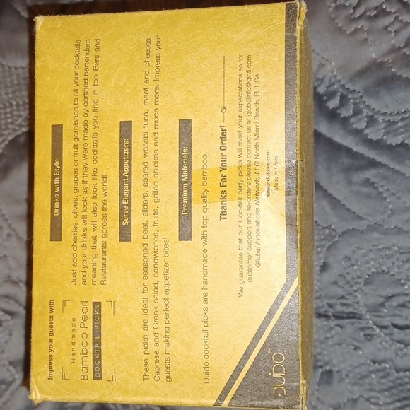 2 Bxs Bamboo Pearl Hors'deurves Picks NWT - Picture 5 of 6